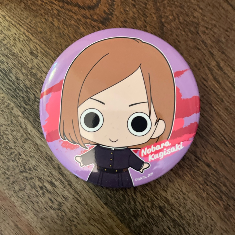🔥🌟3/$15 Jujutsu Kaisen Nobara Can Badge from Japan